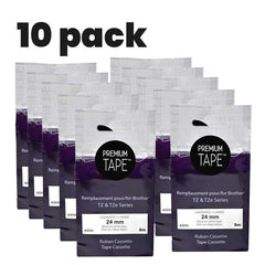 Brother TZe-251 Compatible Premium Tape Black/White 24mm(10)
