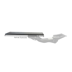 Summit Keyboard Tray (25''x10'') Left-Handed - 23'' Rails