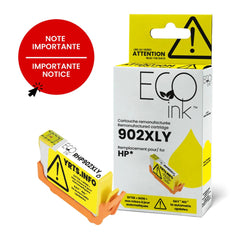 NON-OEM HP No.902XL T6M10AN Reman Yellow EcoInk YRTS
