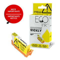 NON-OEM HP 910XL (3YL64AN) Reman Eco Ink YRTS Jaune 825 pages