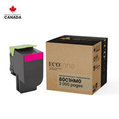 Lexmark 80C1HM0 Toner EcoTone Magenta 3K