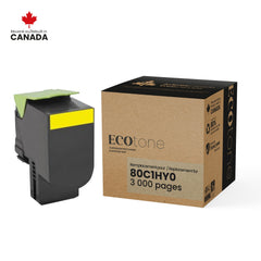 Lexmark 80C1HY0 Toner EcoTone Yellow 3K