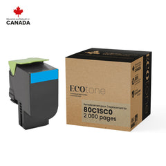 Lexmark 80C1SC0 Reman Ecotone Cyan 2K
