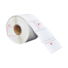 4x2'' Thermal Transfer Labels 1''Core 700/rolls - 12/cs