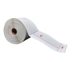 4x6'' Thermal Transfer Labels 3''Core 1000/rolls - 4/cs