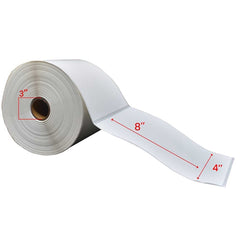 4x8'' Thermal Transfer Labels 3''Core 750/rolls - 4/cs