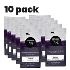 Brother TZe-251 Compatible Premium Tape Black/White 24mm(10)