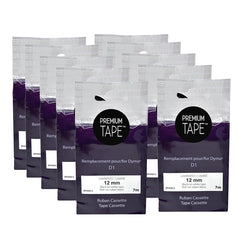 Dymo 45013 Compatible Ribbon Black/White 12mm (Pack of 10)