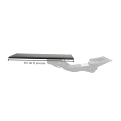 Summit Keyboard Tray (25''x10'') Left-Handed - 18'' Rails