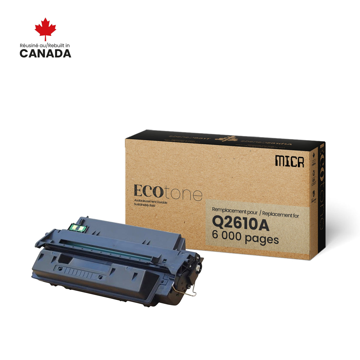 NON-OEM HP Q2610A MICR Reman Ecotone 6K
