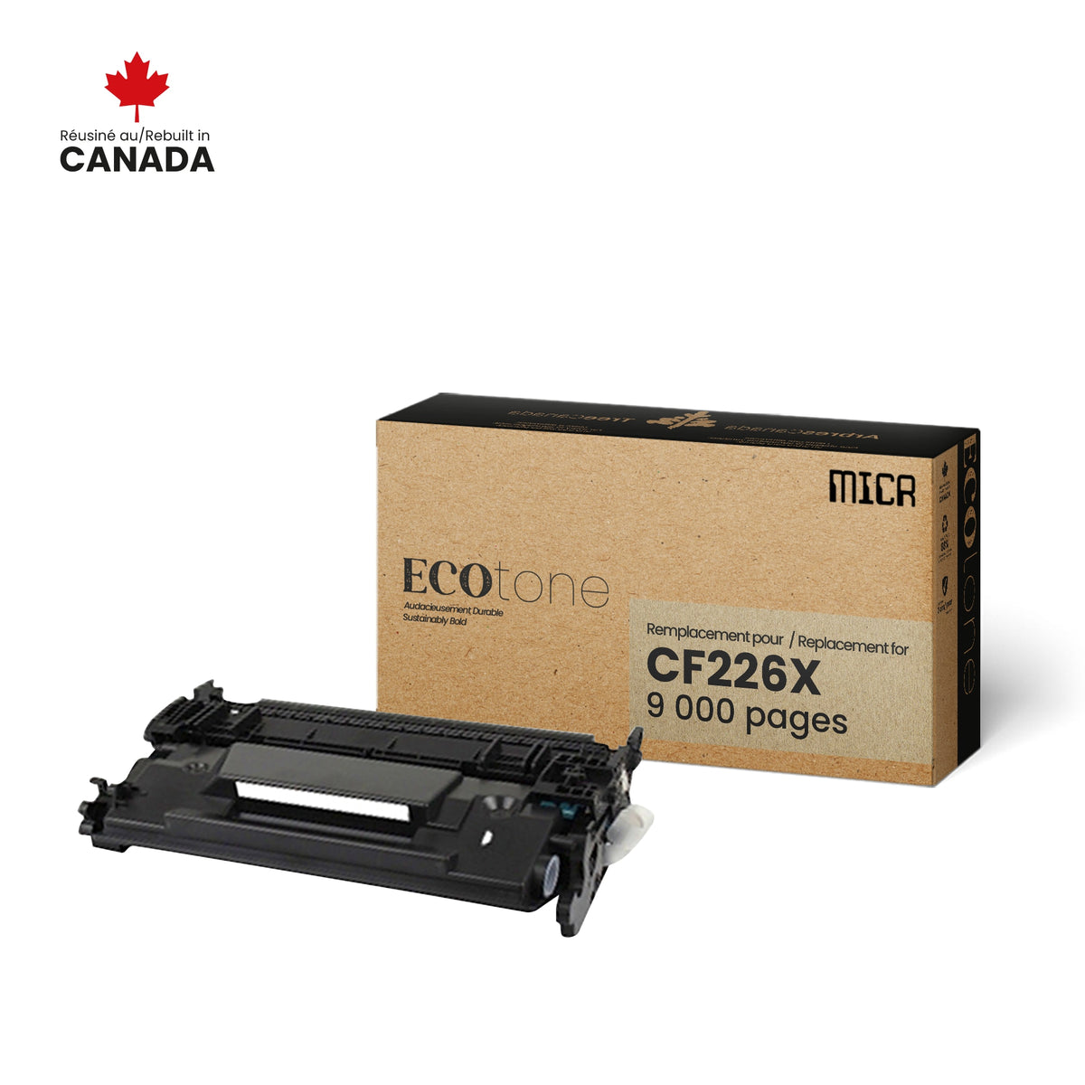 NON-OEM HP CF226X MICR Reman Ecotone 9K