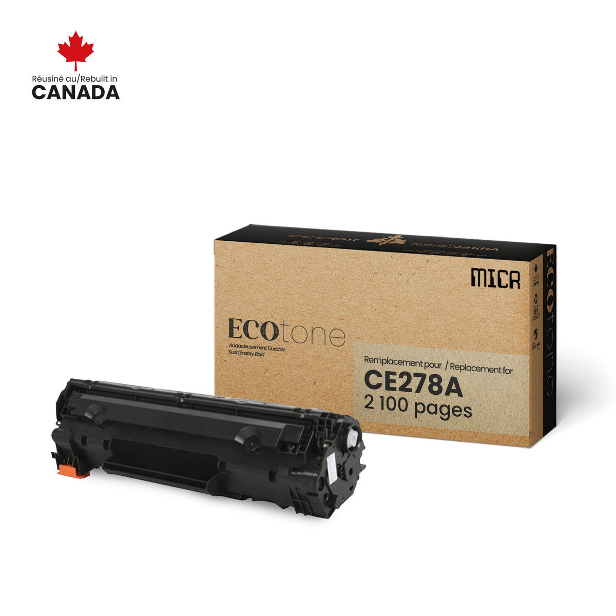 NON-OEM HP CE278A MICR Reman EcoTone 2.1K