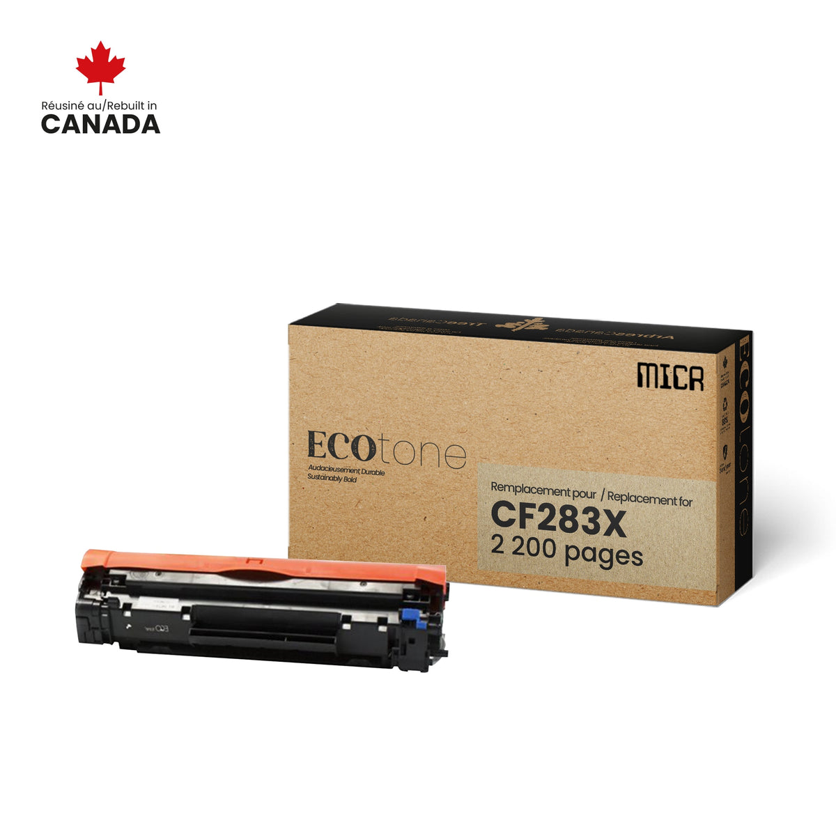 NON-OEM HP CF283X MICR Reman Ecotone 2.2K
