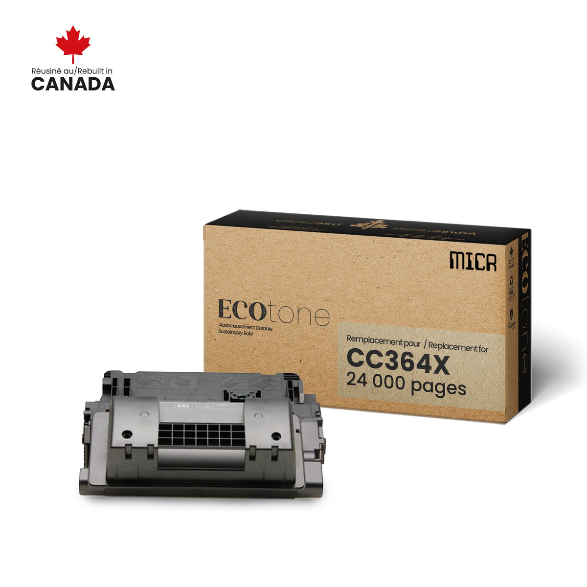 NON-OEM HP CC364X MICR Reman Ecotone 24K