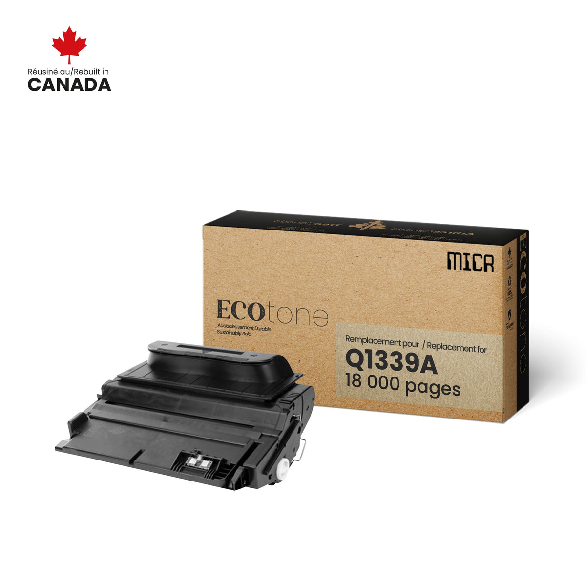 NON-OEM HP Q1339A MICR Reman Ecotone 18K