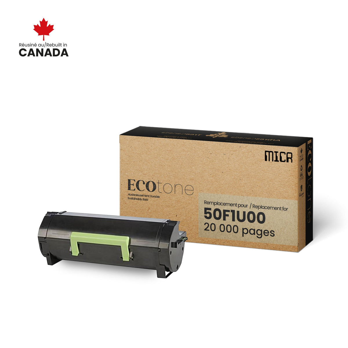 Lexmark 50F1U00 MICR Reman Ecotone 20K