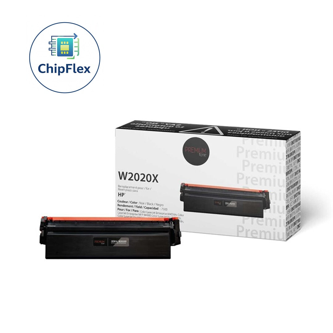 NON-OEM HP W2020X (414X) Alternative Premium Tone ChipFlex YRTS  Black 7.5K