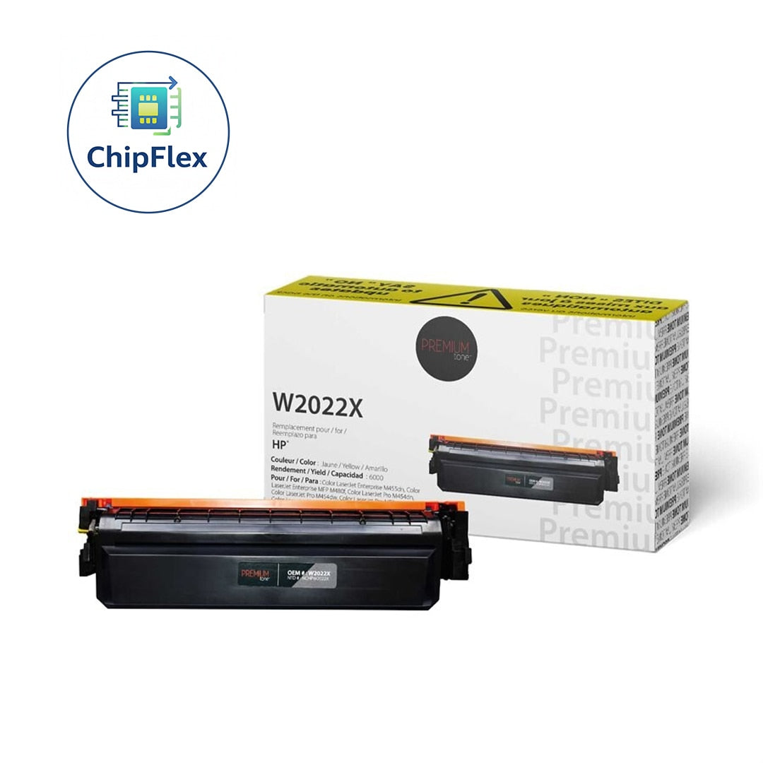 NON-OEM HP W2022X (414X) Alternative Premium Tone ChipFlex YRTS  Yellow 6K