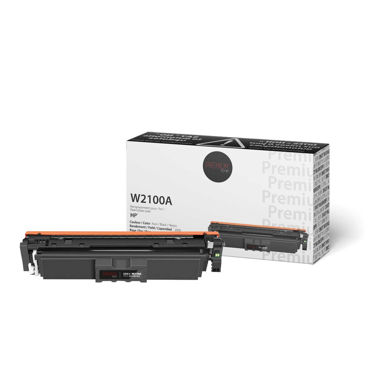 NON-OEM HP W2100A Alternative Premium Tone ChipFlex YRTS  Noir 2K