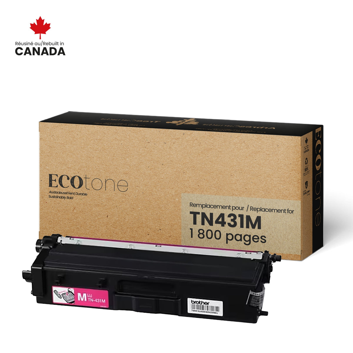 Brother TN431M Reman Ecotone Magenta 1.8K