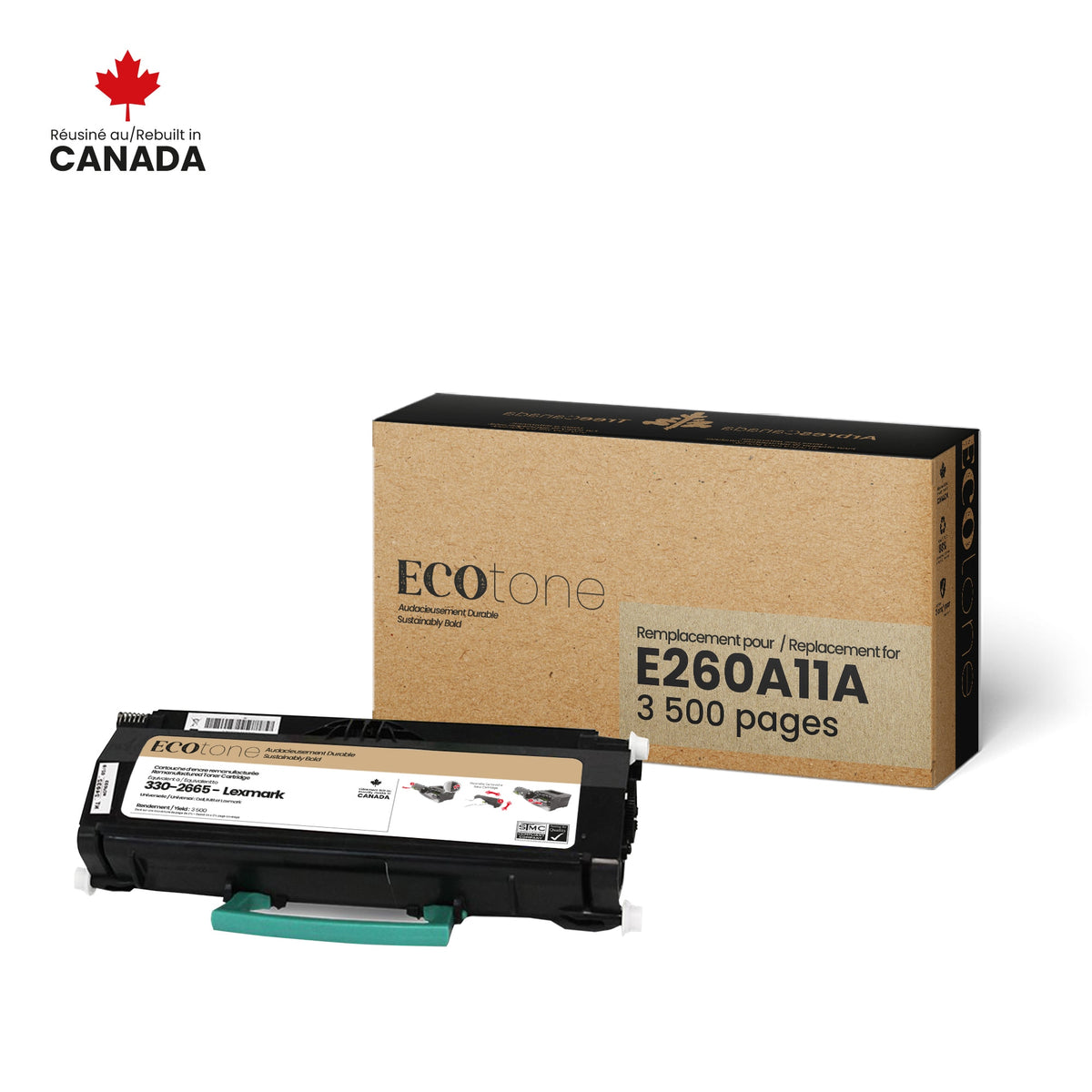 Lexmark E260/Dell 2330/IBM 1811 Reman Ecotone 3.5K