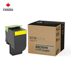 Lexmark 80C1SY0 Reman Ecotone Yellow 2K