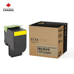 Lexmark 78C10Y0 Reman Ecotone Yellow 1.4K
