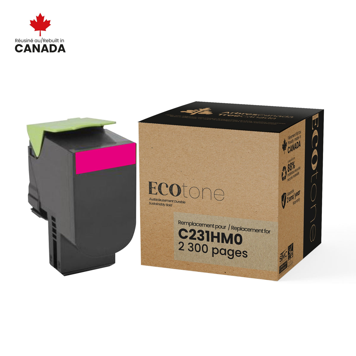 Lexmark C231HM0 Reman Ecotone Magenta 2.3K