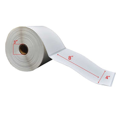 4x8'' Direct Thermal Labels 3''Core 750/rolls - 4/cs