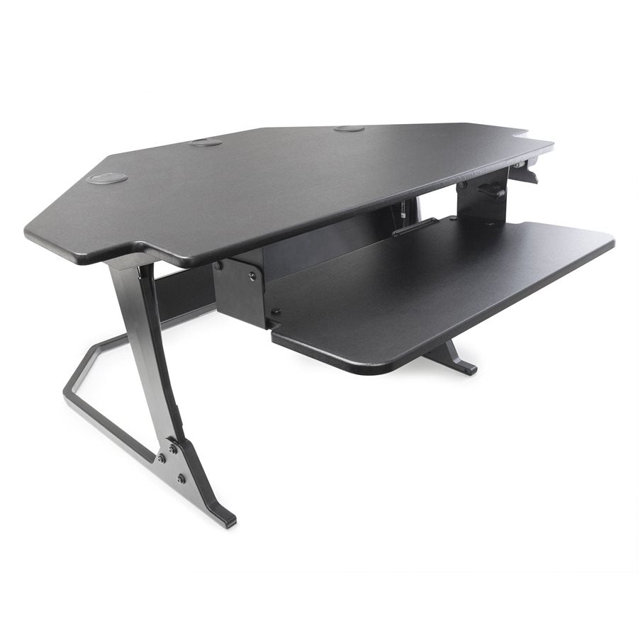 Volante sit-stand workstation 42'' corner top Black