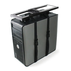 CPU holder dual strap with swivel and storable on 17'' glide